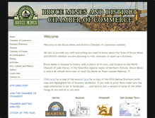 Tablet Screenshot of brucemineschamber.com